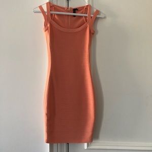Peach Marciano Bandage Dress